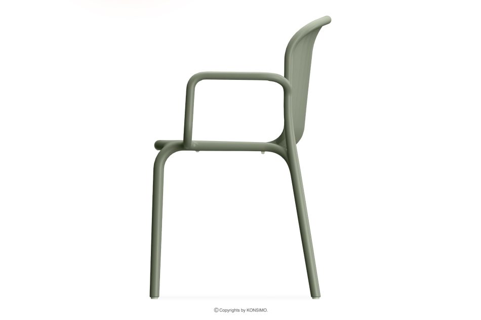FICCARI Gartenmöbel-Set Stühle und Tisch olivgrün 6 Personen oliv - Foto 8