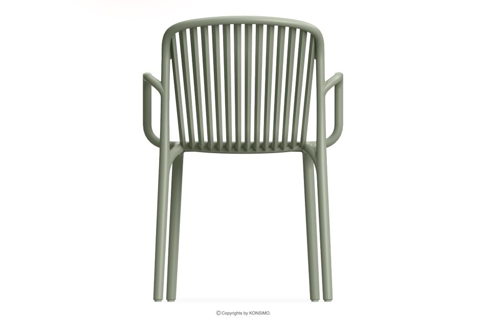 FICCARI Gartenmöbel-Set Stühle und Tisch olivgrün 6 Personen oliv - Foto 9