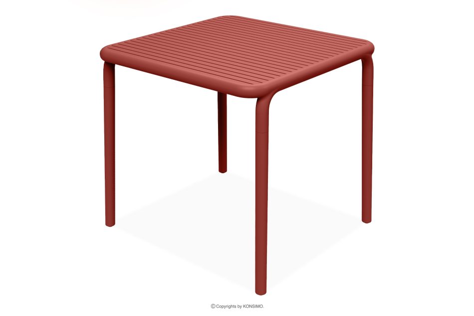 FICCARI Gartenmöbel-Set Stühle und Tisch rot 6 Personen rot - Foto 10