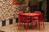 FICCARI Gartenmöbel-Set Stühle und Tisch rot 6 Personen rot - Foto 14