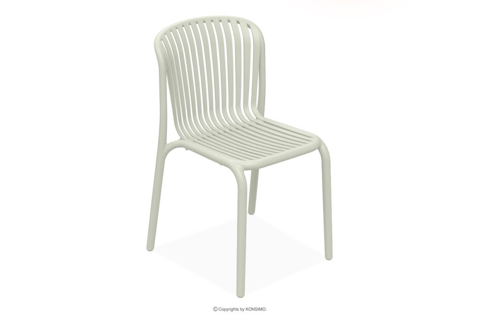 FICCARI Gartenmöbel-Set Stühle und Esstisch beige 6 Personen beige - Foto 2
