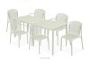 FICCARI Esstisch mit Stühlen für den Garten beige 6 Personen beige - Foto 1
