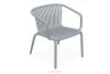 FICCARI Gartenmöbel-Set Sessel und Couchtisch grau 2 Personen grau - Foto 3