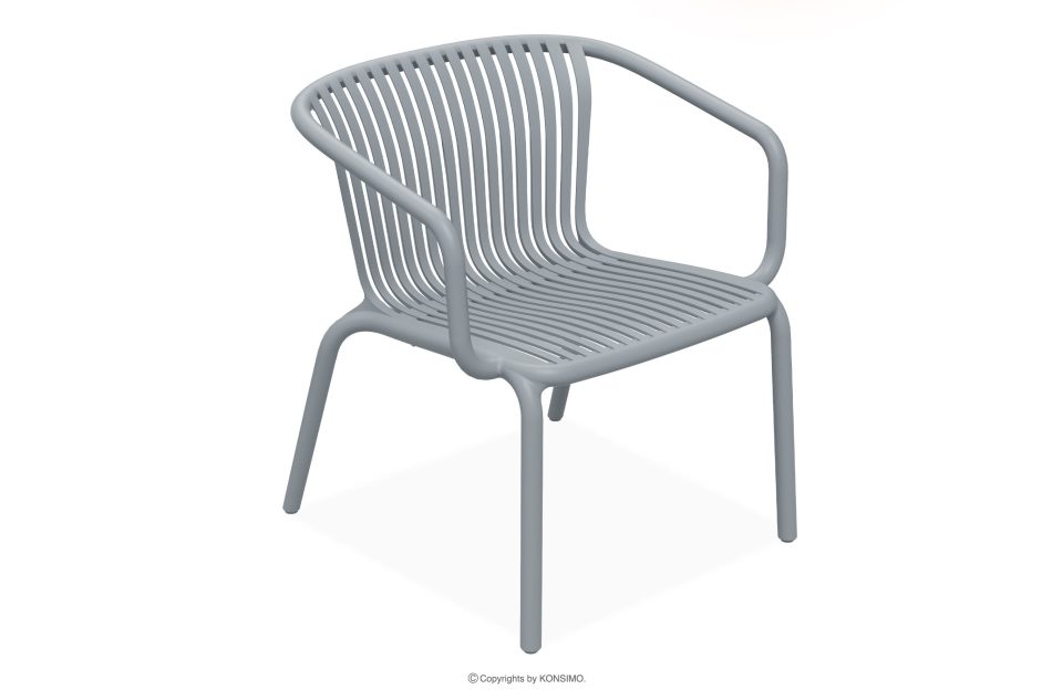 FICCARI Gartenmöbel-Set Sessel und Couchtisch grau 2 Personen grau - Foto 2