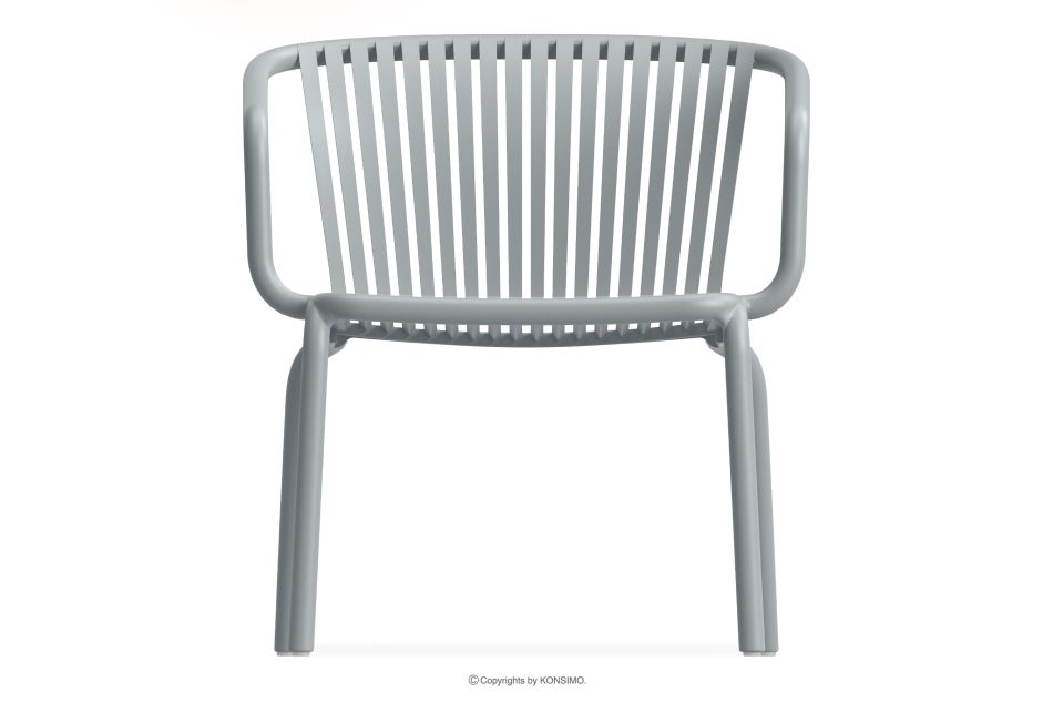 FICCARI Gartenmöbel-Set Sessel und Couchtisch grau 2 Personen grau - Foto 3