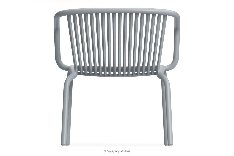 FICCARI Gartenmöbel-Set Sessel und Couchtisch grau 2 Personen grau - Foto 5