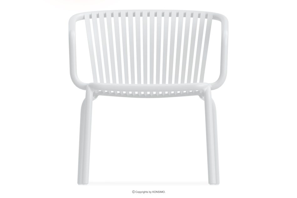 FICCARI Gartenmöbel-Set Sessel und Couchtisch weiß 2 Personen weiß - Foto 3