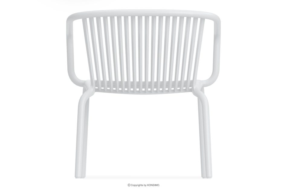 FICCARI Gartenmöbel-Set Sessel und Couchtisch weiß 2 Personen weiß - Foto 5