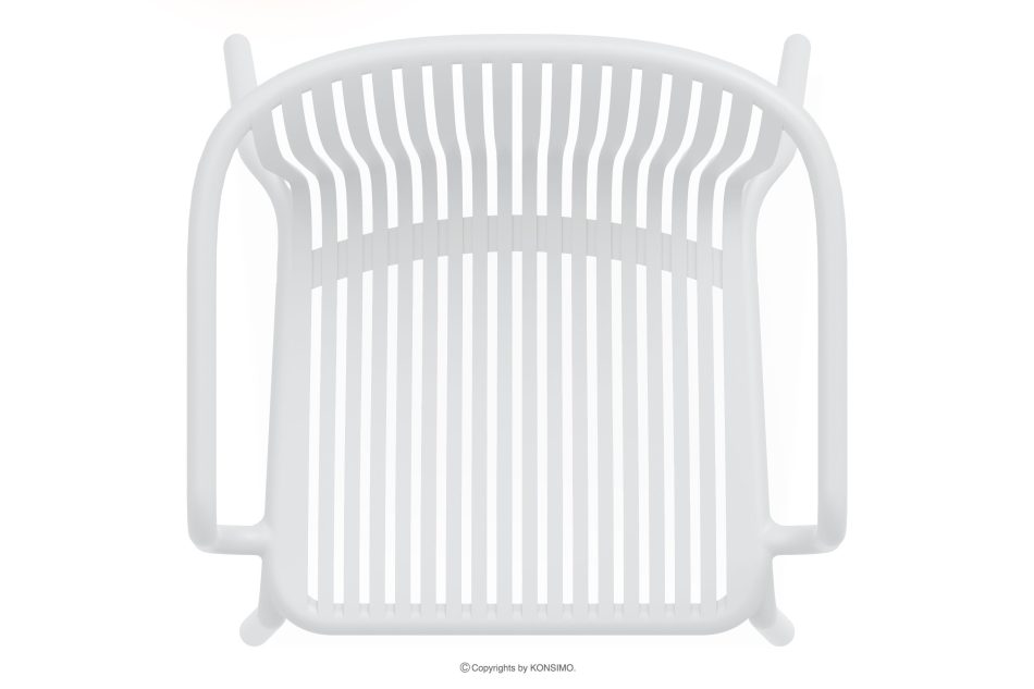 FICCARI Gartenmöbel-Set Sessel und Couchtisch weiß 2 Personen weiß - Foto 6