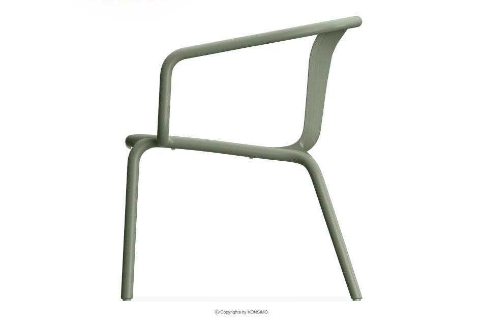 FICCARI Gartenmöbel-Set Sessel und Couchtisch olivgrün 2 Personen oliv - Foto 4