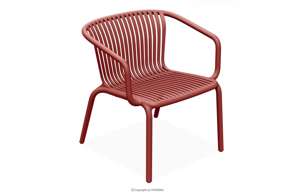 FICCARI Gartenmöbel-Set Sessel und Couchtisch rot 2 Personen rot - Foto 2