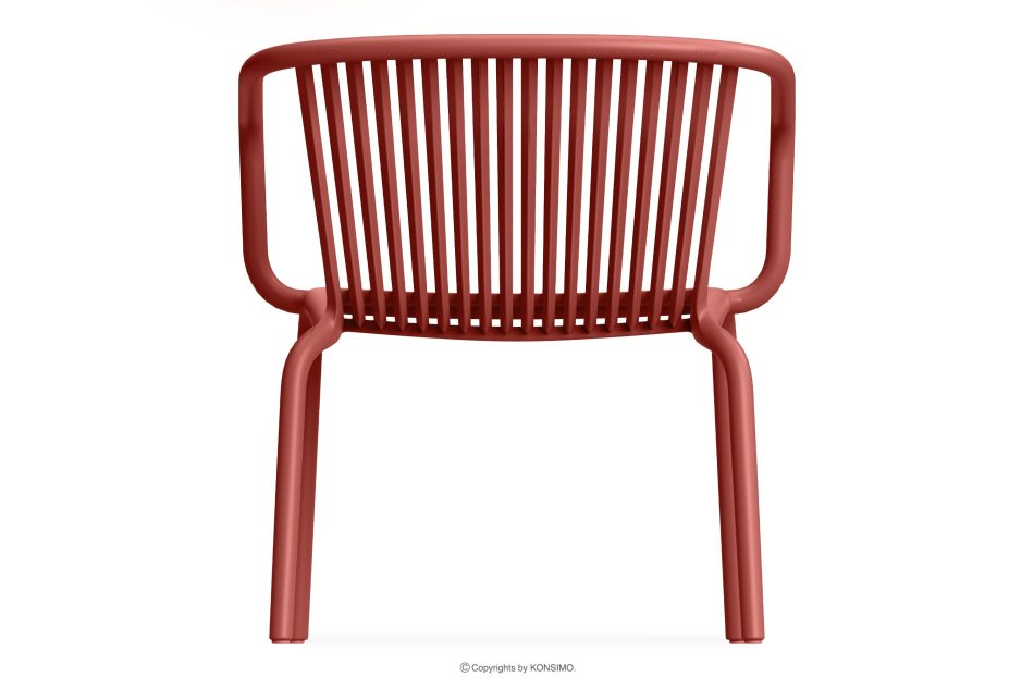 FICCARI Gartenmöbel-Set Sessel und Couchtisch rot 2 Personen rot - Foto 5