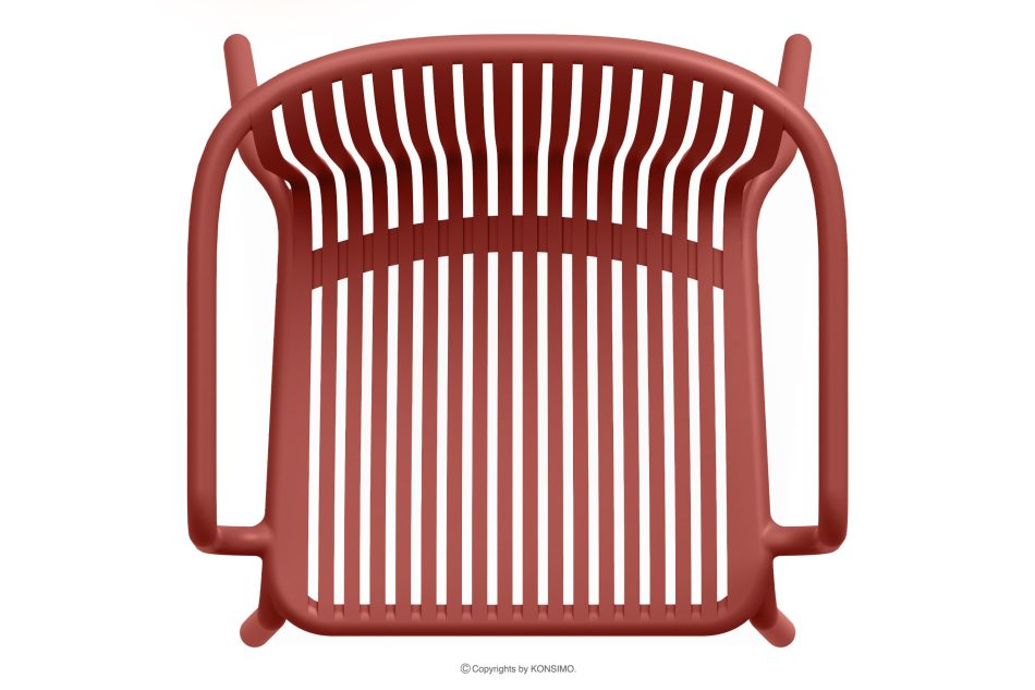 FICCARI Gartenmöbel-Set Sessel und Couchtisch rot 2 Personen rot - Foto 6