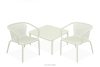 FICCARI Gartenmöbel-Set Sessel und Couchtisch beige 2 Personen beige - Foto 1