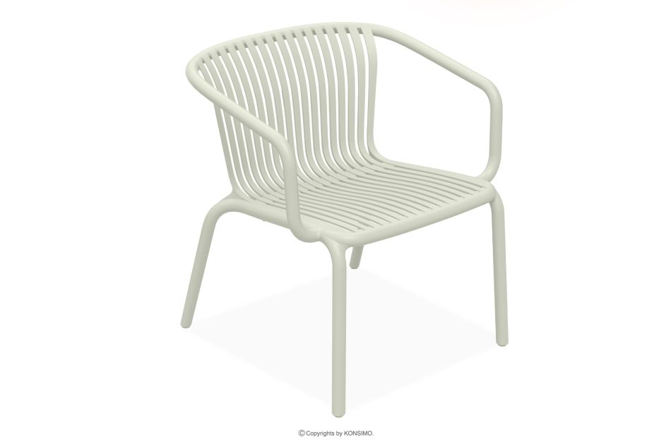 FICCARI Gartenmöbel-Set Sessel und Couchtisch beige 2 Personen beige - Foto 2