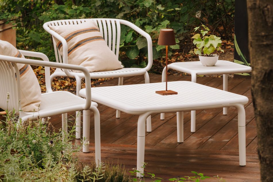 FICCARI Gartenmöbel-Set Sessel und Couchtisch beige 2 Personen beige - Foto 13