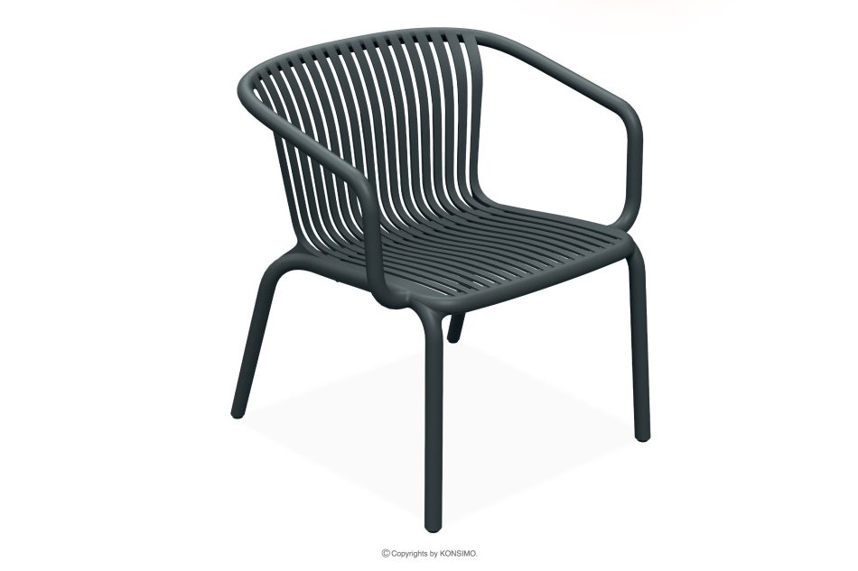 FICCARI Sessel und Couchtisch für den Garten anthrazit anthrazit - Foto 2