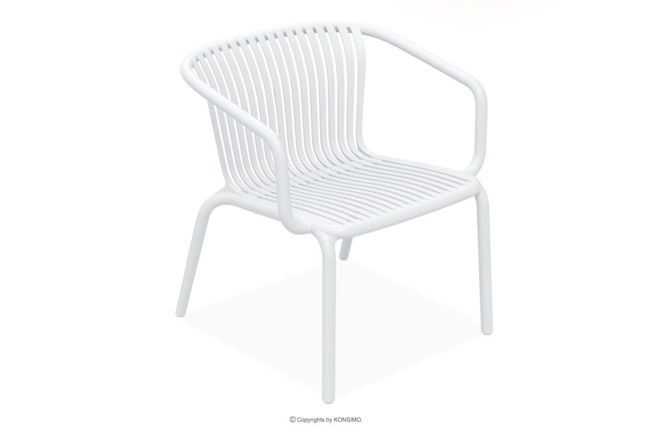 FICCARI Gartensessel und Couchtisch weiß 4 Personen weiß - Foto 2