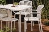 FICCARI Gartensessel und Couchtisch weiß 4 Personen weiß - Foto 12