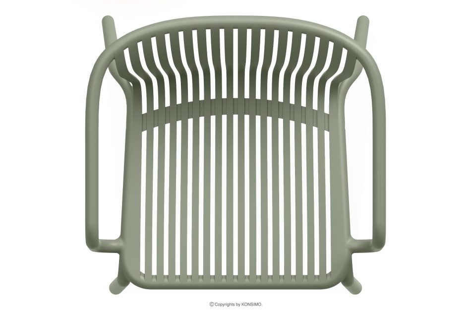 FICCARI Sessel und Tisch für den Garten olivgrün 4 Personen oliv - Foto 6