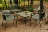 FICCARI Sessel und Tisch für den Garten olivgrün 4 Personen oliv - Foto 12