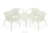 FICCARI Sessel und Esstisch beige 4 Personen beige - Foto 1
