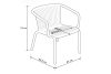FICCARI Sessel und Couchtisch für den Garten anthrazit anthrazit - Foto 14