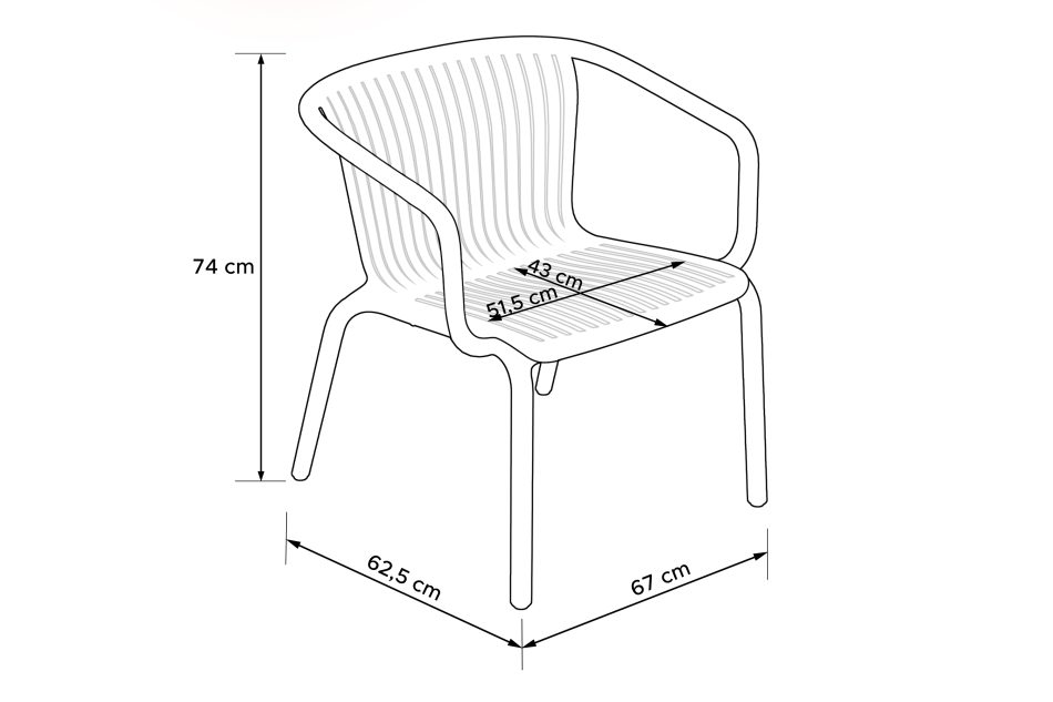 FICCARI Sessel und Couchtisch für den Garten anthrazit anthrazit - Foto 13