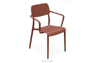 GALIO, https://konsimo.de/kollektion/galio/ Gartenstuhl mit Armlehnen aus ökologischem Kunststoff orange orange - Foto