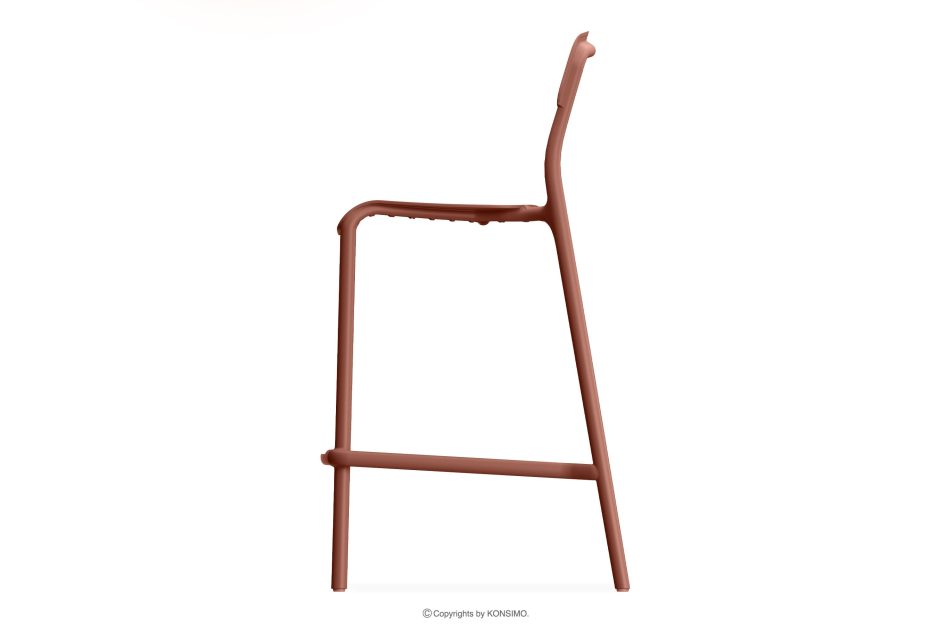 GALIO Gartenhocker aus ökologischem Kunststoff orange orange - Foto 3
