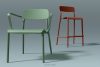 GALIO Gartenhocker aus ökologischem Kunststoff orange orange - Foto 2