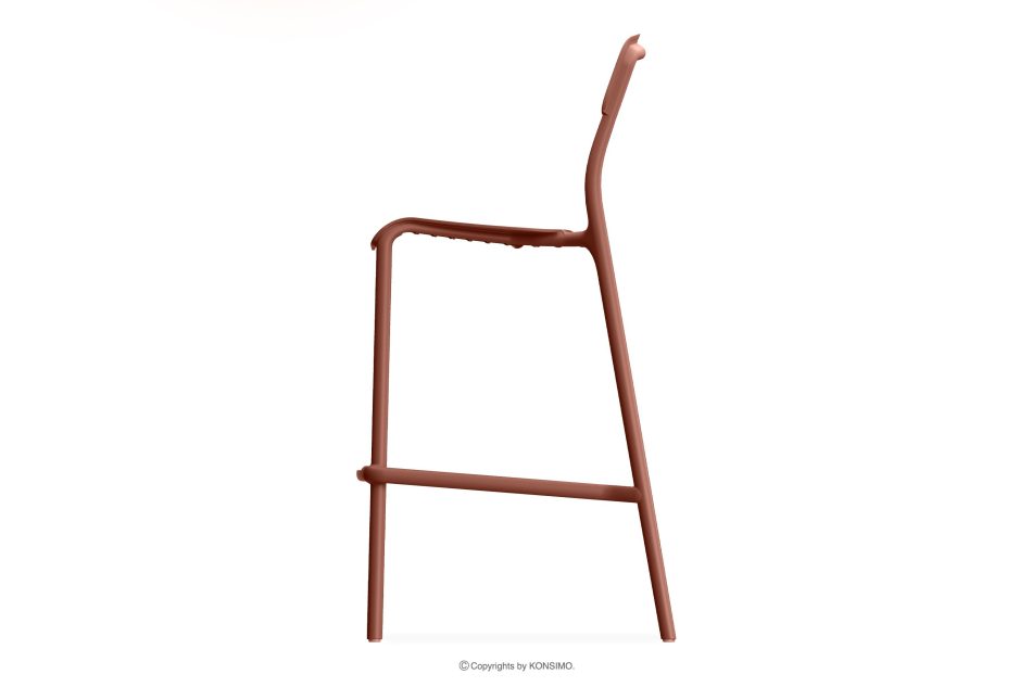 GALIO Gartenhocker aus ökologischem Kunststoff orange orange - Foto 3