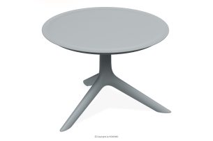 GALIO, https://konsimo.de/kollektion/galio/ Runder Gartentisch aus ökologischem Kunststoff grau grau - Foto