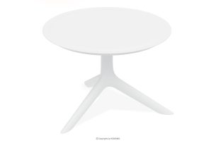 GALIO, https://konsimo.de/kollektion/galio/ Runder Gartentisch aus ökologischem Kunststoff weiß weiß - Foto