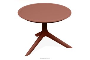 GALIO, https://konsimo.de/kollektion/galio/ Runder Gartentisch aus ökologischem Kunststoff orange orange - Foto