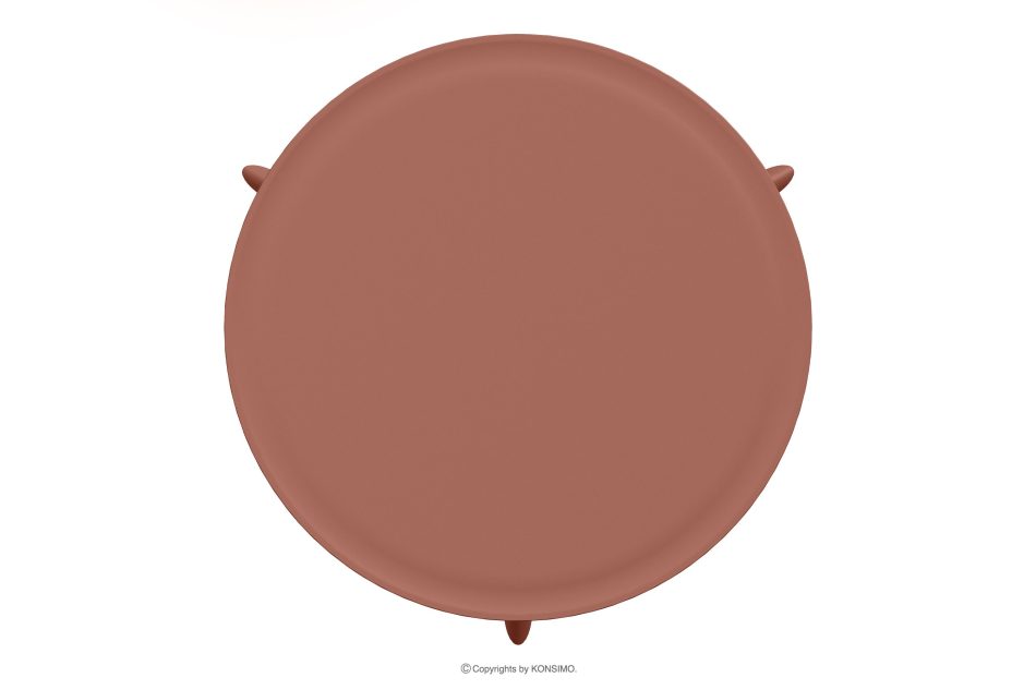 GALIO Runder Gartentisch aus ökologischem Kunststoff orange orange - Foto 3