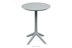 GALIO, https://konsimo.de/kollektion/galio/ Hoher runder Gartentisch aus ökologischem Kunststoff grau grau - Foto