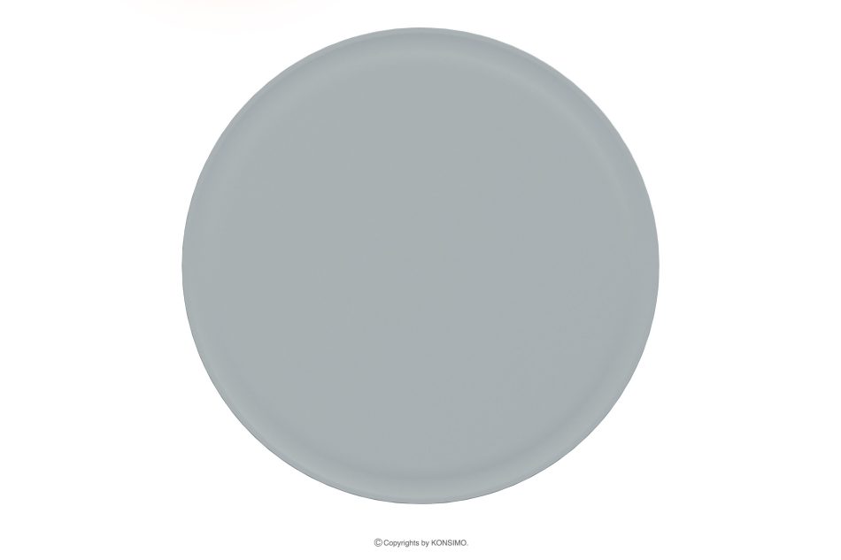 GALIO Hoher runder Gartentisch aus ökologischem Kunststoff grau grau - Foto 3