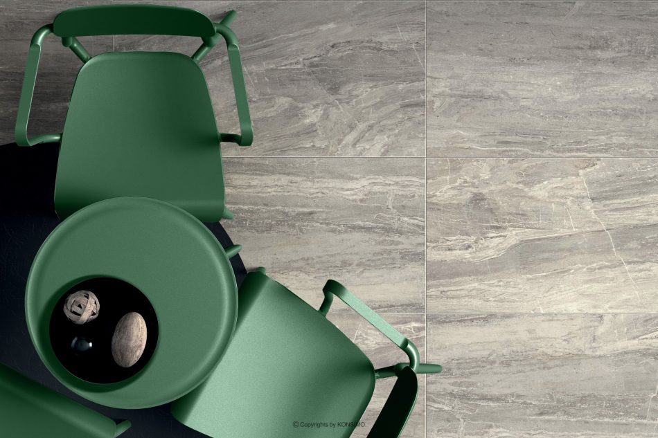 GALIO Hoher runder Gartentisch aus ökologischem Kunststoff grün grün - Foto 1