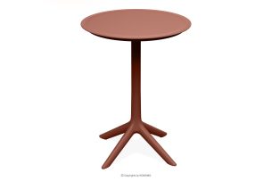 GALIO, https://konsimo.de/kollektion/galio/ Hoher runder Gartentisch aus ökologischem Kunststoff orange orange - Foto