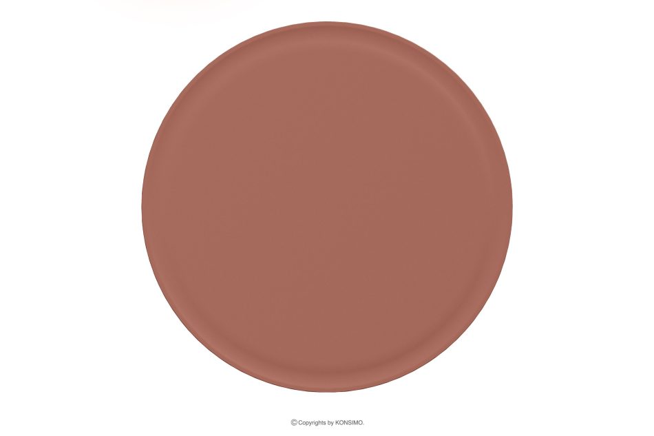 GALIO Hoher runder Gartentisch aus ökologischem Kunststoff orange orange - Foto 3