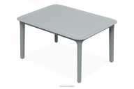 Gartentisch aus ökologischem Kunststoff grau