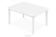 Gartentisch aus ökologischem Kunststoff weiß