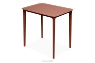 Hoher Esstisch aus ökologischem Kunststoff orange