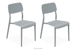 GALIO, https://konsimo.de/kollektion/galio/ Gartenstuhl aus ökologischem Kunststoff 2 tlg. grau grau - Foto
