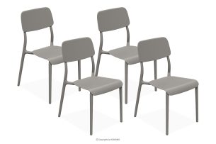 GALIO, https://konsimo.de/kollektion/galio/ Gartenstuhl aus ökologischem Kunststoff 4 tlg. kühlbraun kühles Braun - Foto