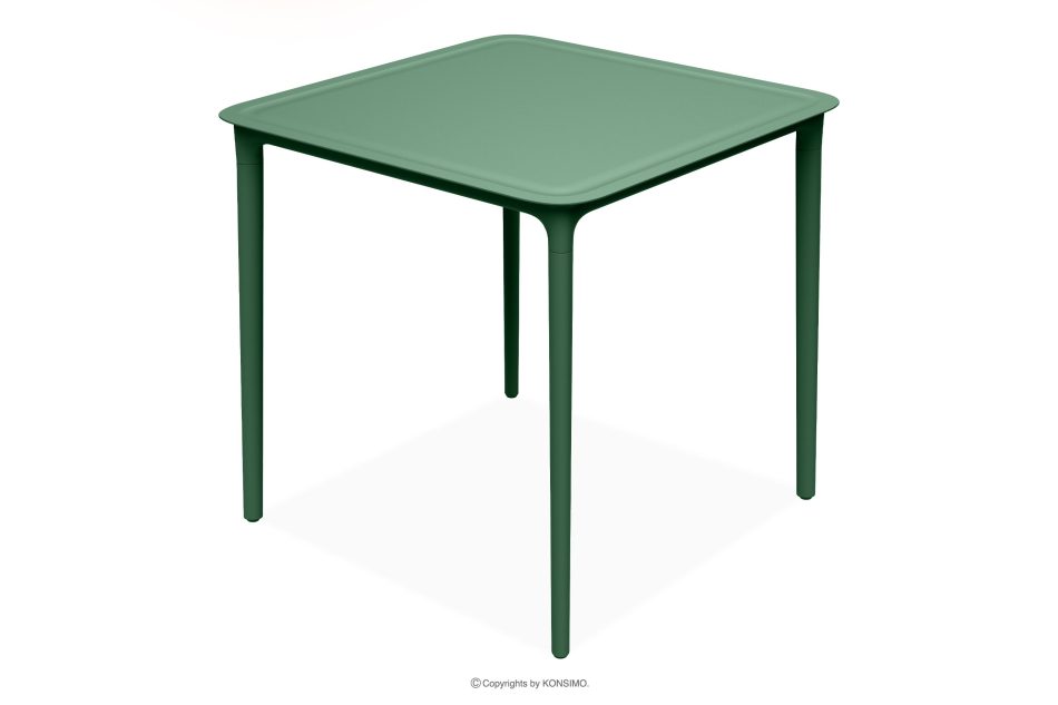 GALIO Gartenmöbel-Set Stühle und Tisch aus ökologischem Kunststoff 4 Personen grün grün - Foto 7