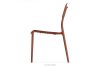 GALIO Gartenmöbel-Set Stühle und Tisch aus ökologischem Kunststoff 4 Personen orange orange - Foto 5