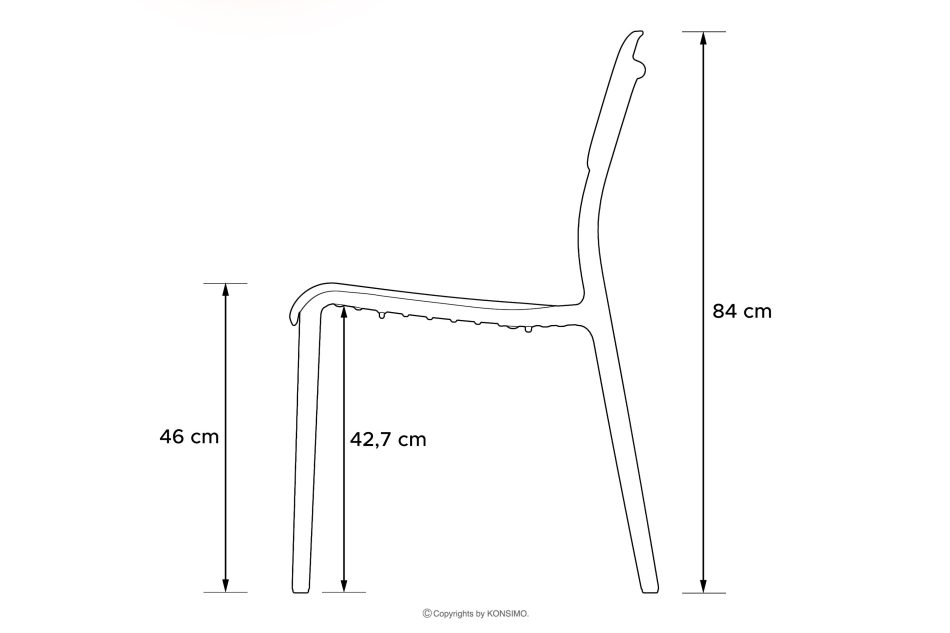 GALIO Gartenmöbel-Set Stühle und Tisch aus ökologischem Kunststoff 4 Personen grün grün - Foto 13