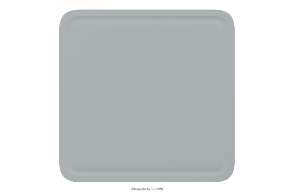 GALIO Gartenmöbel-Set Stühle und Tisch aus ökologischem Kunststoff 4 Personen grau grau - Foto 10